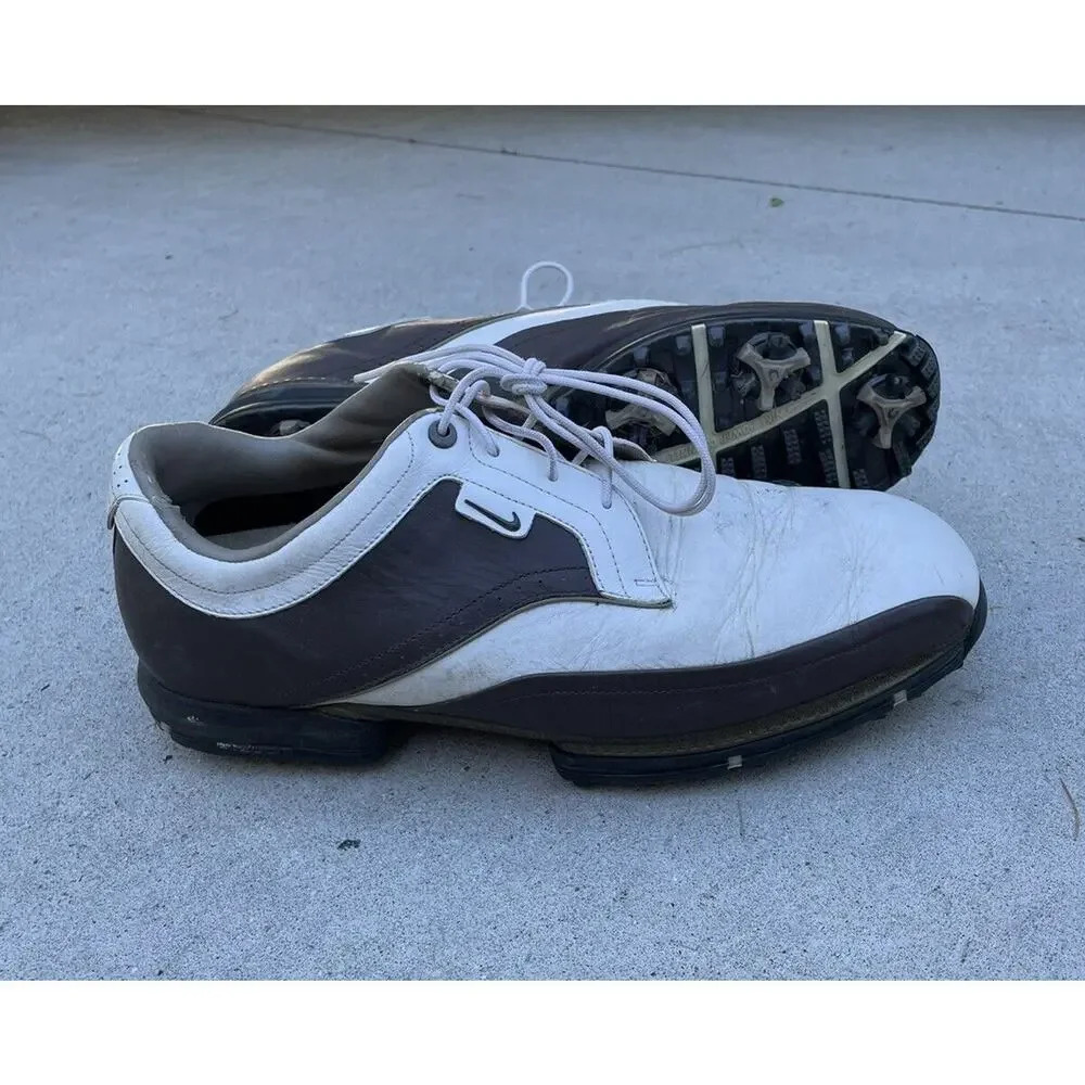 Nike Tour Premium Men's Golf Cleats 379221-171 White/Dark Cinder Sz 9 W US